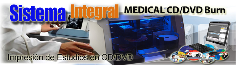 Sistema integral de grabación e impresión de estudios en CD y DVD