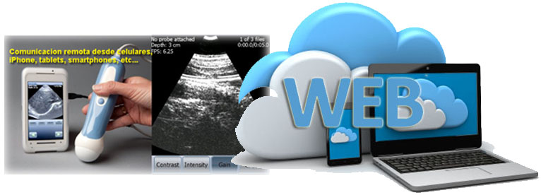 Distribución de imágenes médicas vía Web, celulares, tablets y notebooks